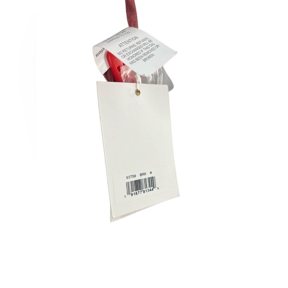 NWT Mac Duggal Brick Red Geometric Embellished Sleeveless A Line Dress 4 - Picture 4 of 9